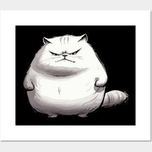 Funny cat Posters and Art